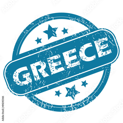 GREECE round stamp
