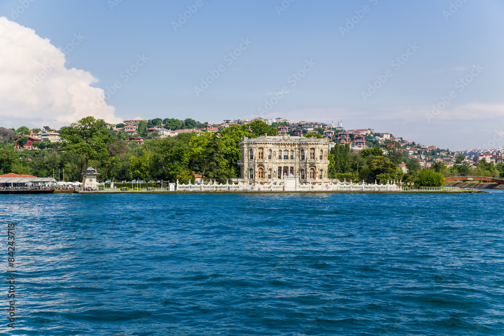 Istanbul. Palace Gyuksu on the banks of the Bosphorus Strait