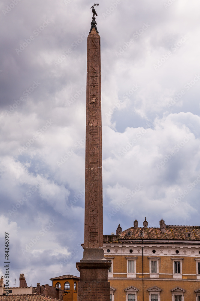 Piazza Navona - Obelisco Agonale in Rom