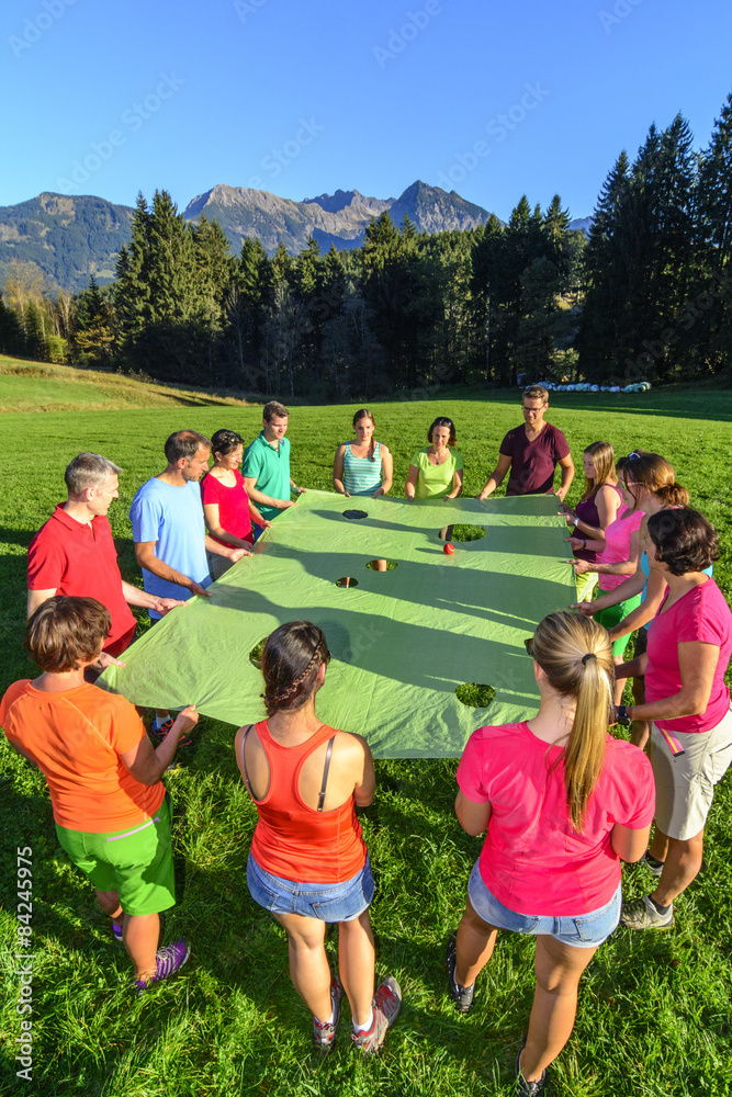 Obraz premium Gruppenspiel