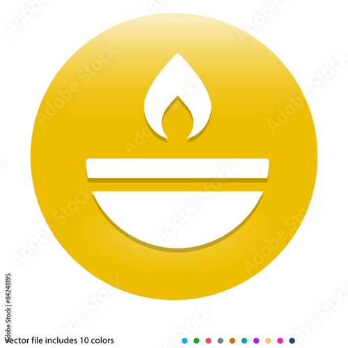 Multicolored App Button