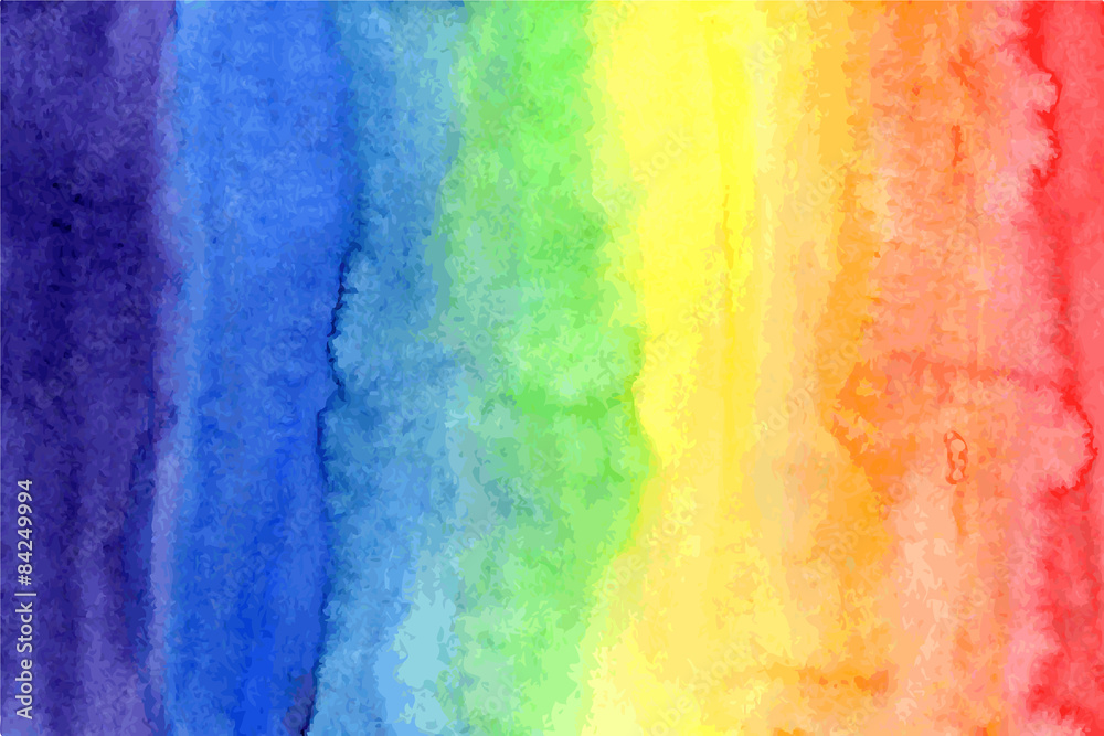 Abstract watercolor rainbow gradient background