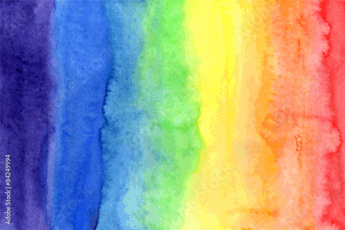 Abstract watercolor rainbow gradient background © ksuksu