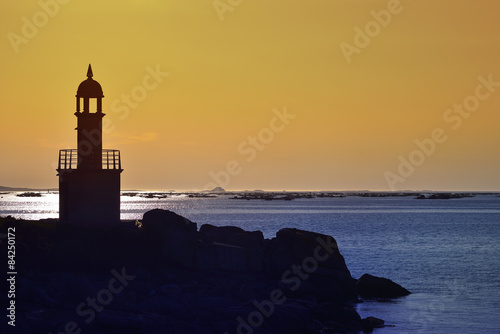 lighthouse in beautiful summer landscape of the Rias Baixas © avarand