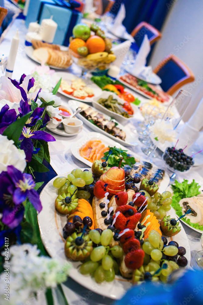 Fototapeta premium Table set for an event party