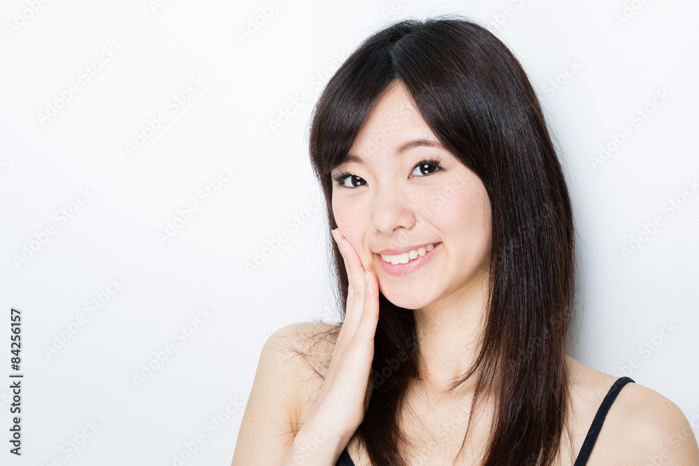 attractive asian woman skincare image attractive asian woman skincare image