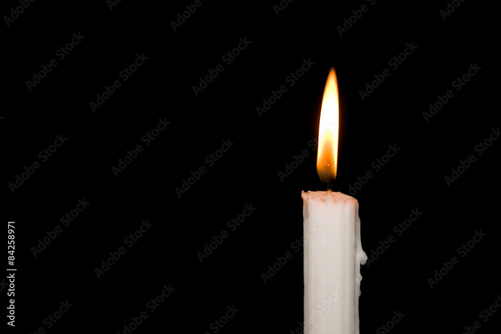 Candlelight in the darkness. Candlelight in the darkness.