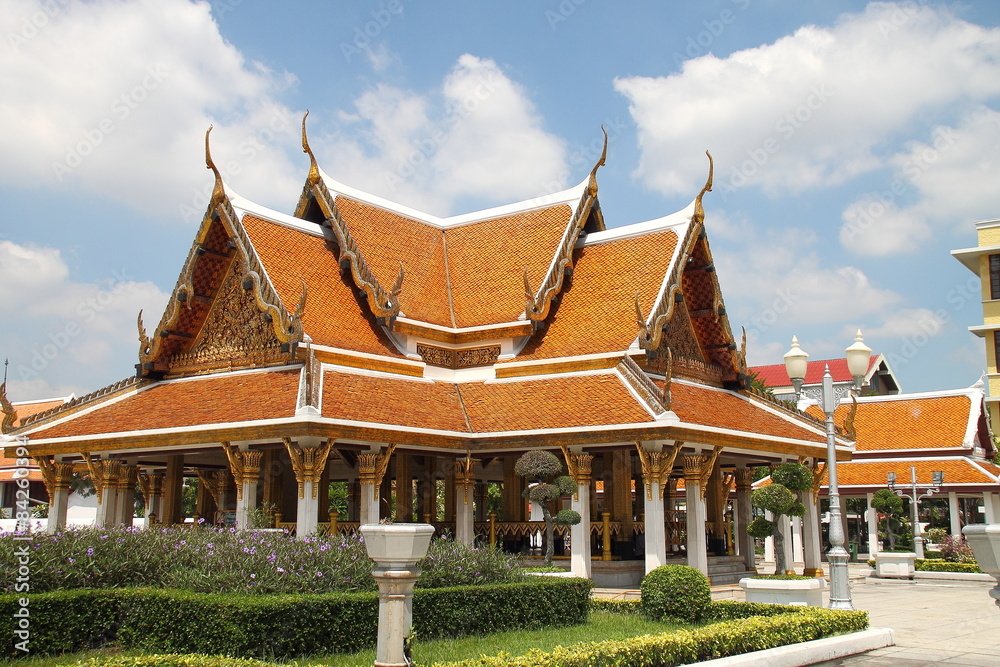 Bangkok, Thailand, 30 May 2015. On 30 May 2015 , King Rama III Memorial Park, to build for tribute for King Rama III of Siam , place on Rajadamnern Road near Phan Fah Bridge.
Bangkok, Thailand, 30 May 2015. On 30 May 2015 , King Rama III Memorial Park, to build for tribute for King Rama III of Siam , place on Rajadamnern Road near Phan Fah Bridge.
