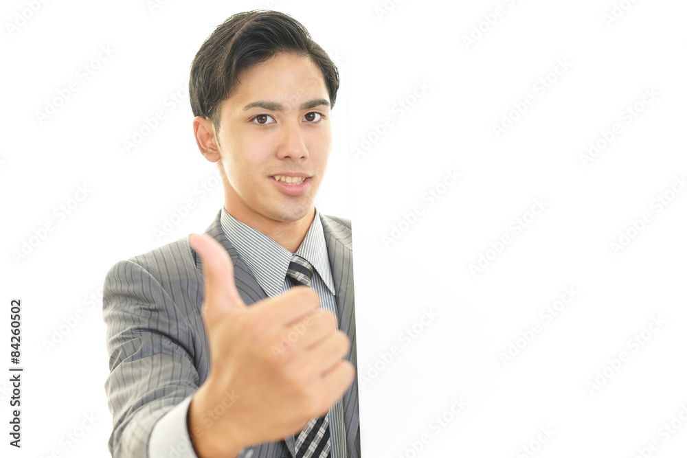 笑顔のビジネスマン