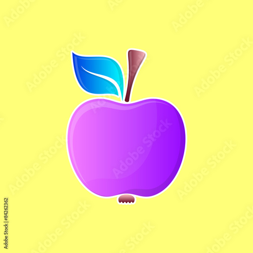 Abstract violet apple