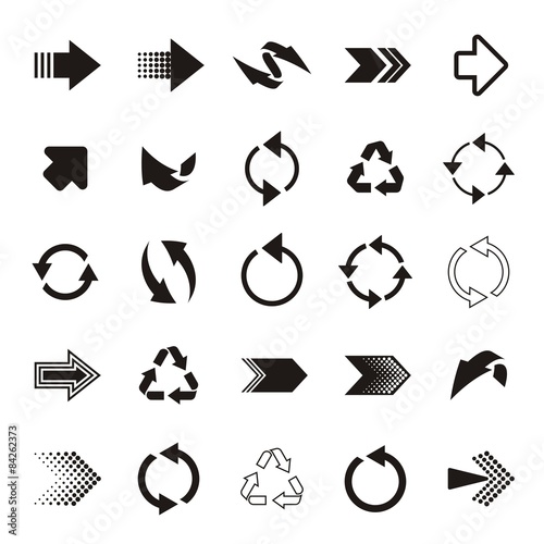 Arrow sign icons