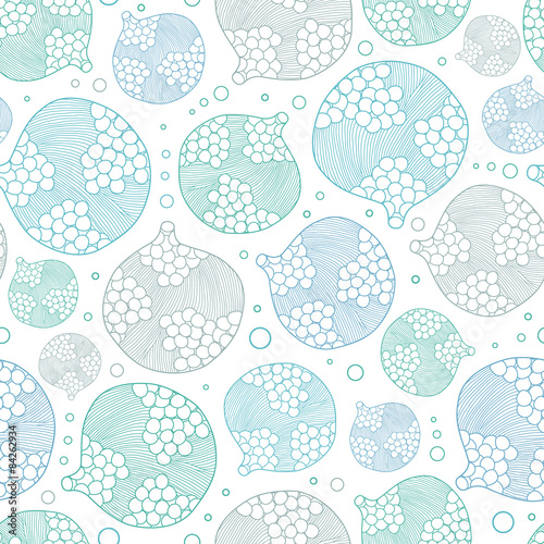 Vecor abstract bubble stripes seamless pattern