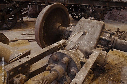 Abandoned railway vehicles photo