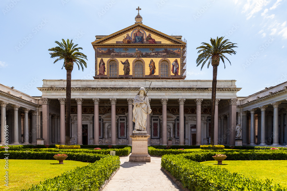 Obraz premium In der Basilika Sankt Paul Vor Den Mauern