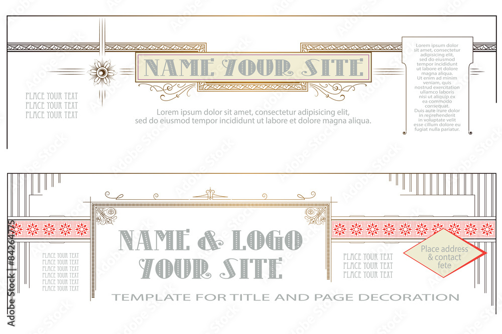Naklejka premium TemplateDesign-0063