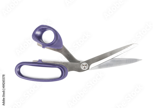 Tailor scissors with plastic handles