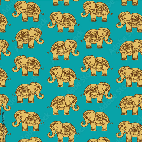 Decorative Indian Elephant pattern