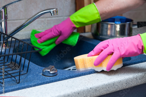 cleaning - Küche, Spüle putzen
