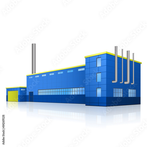 factory building with offices and production facilities
