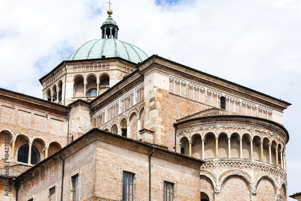 detail of Parma Cathedral, Emilia-Romagna, Italy
