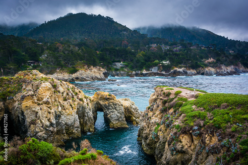 View of the rocky Pacific Coast, at Point Lobos State Natural Re