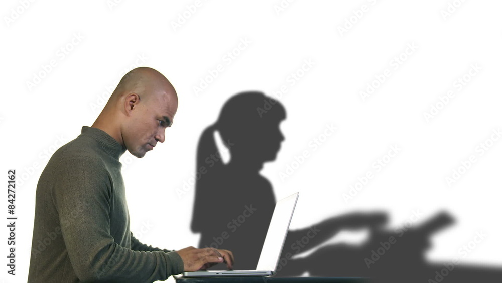 Laptop Guy Typing Gal Laptop Guy Typing Gal