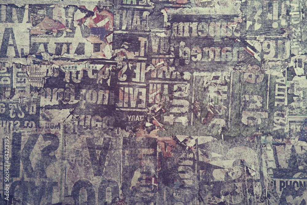 Handmade Grunge Newspaper Texture