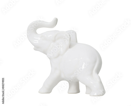 Elephant. ceramics. side view