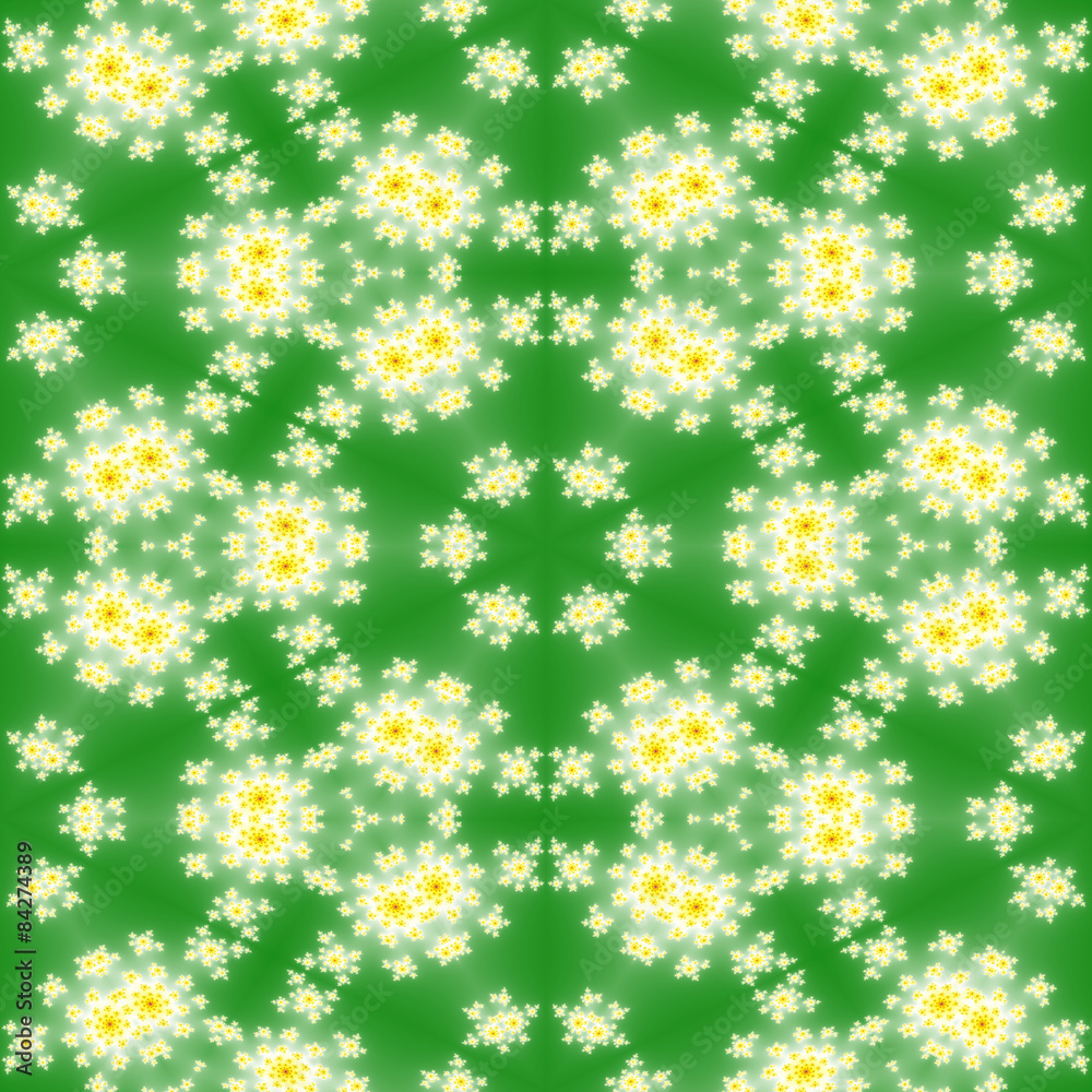Fractal floral pattern