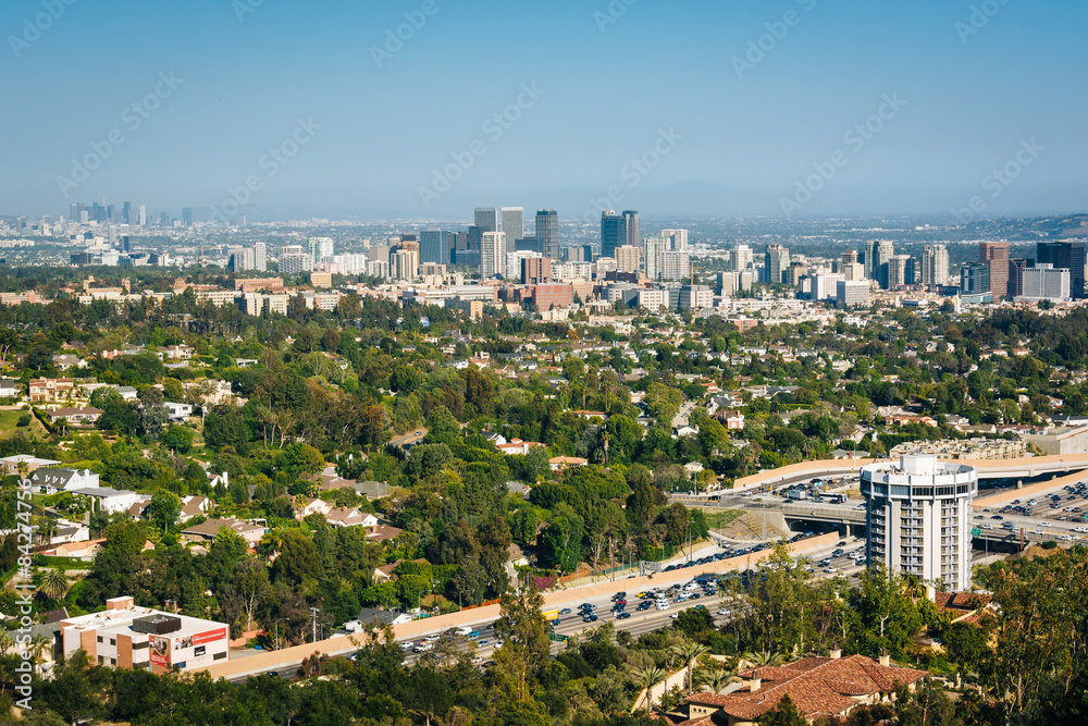 View of Los Angeles from Brentwood, California.