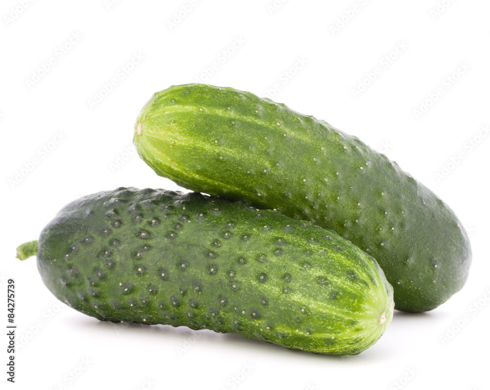 Cucumber vegetable isolated on white background cutout Cucumber vegetable isolated on white background cutout