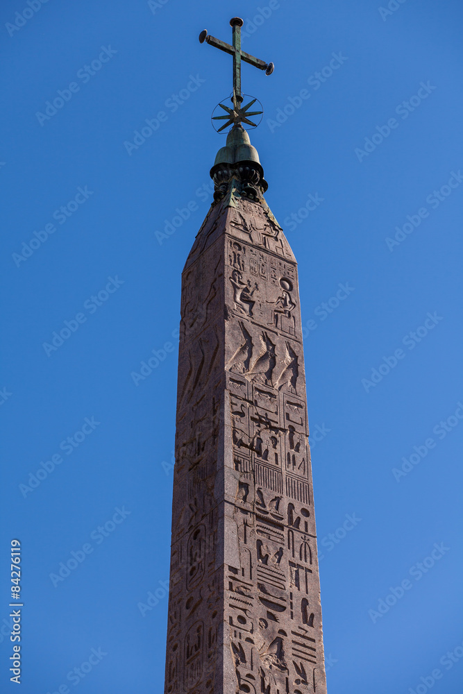 Obelisco Flaminio auf Piazza  del Popolo in Rom