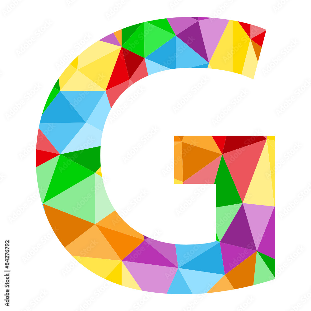 VECTOR POLYGON ALPHABET ICONS (letter G) VECTOR POLYGON ALPHABET ICONS (letter G)
