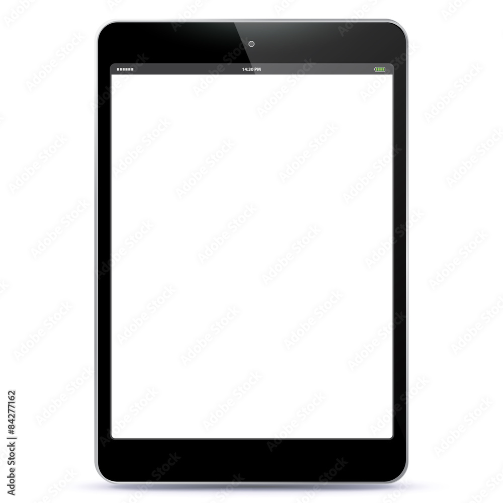 Black Tablet PC Vector illustration with blank screen. EPS10. Black Tablet PC Vector illustration with blank screen. EPS10.