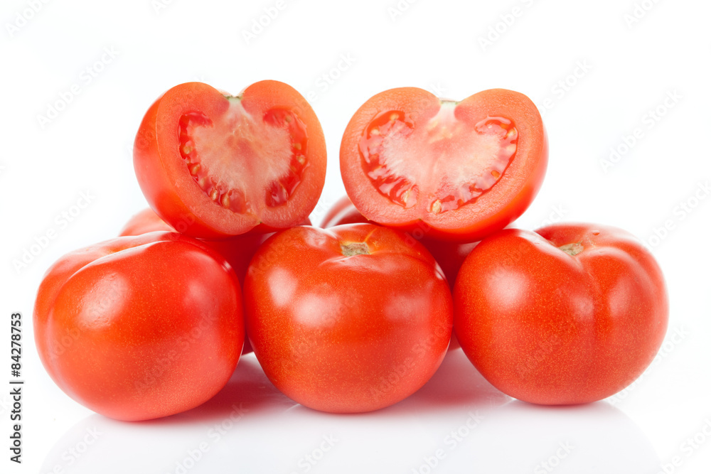 fresh tomatoes isolated on white background fresh tomatoes isolated on white background