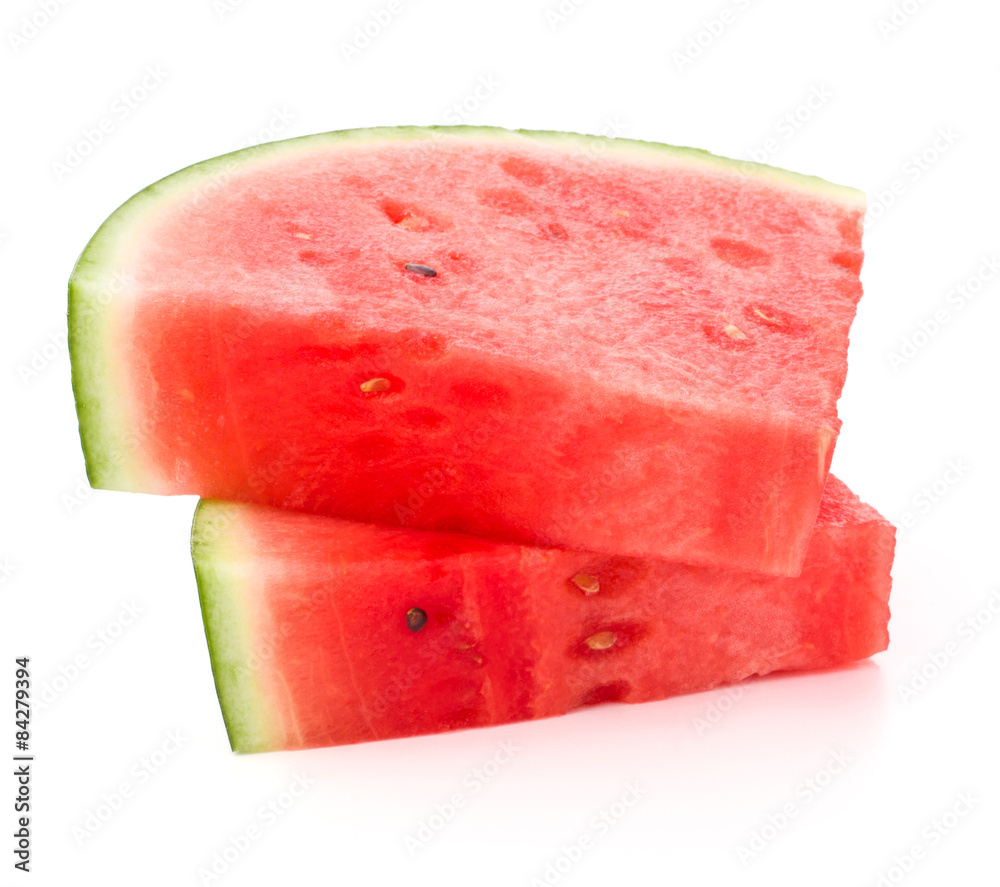 Sliced ripe watermelon isolated on white background cutout Sliced ripe watermelon isolated on white background cutout