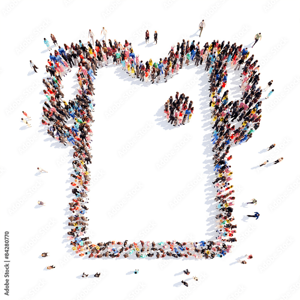 people in the shape of T-shirts. people in the shape of T-shirts.