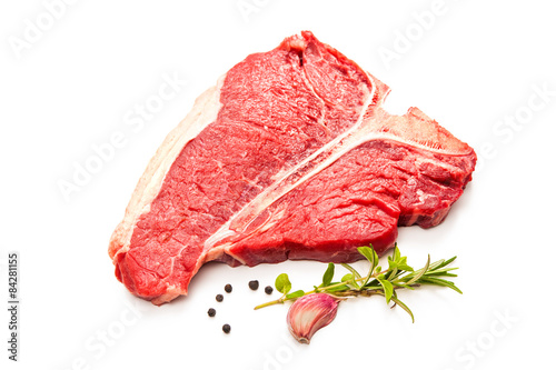 Raw fresh meat T-bone steak