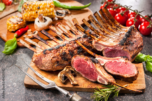 Grilled Rack of lamb photo