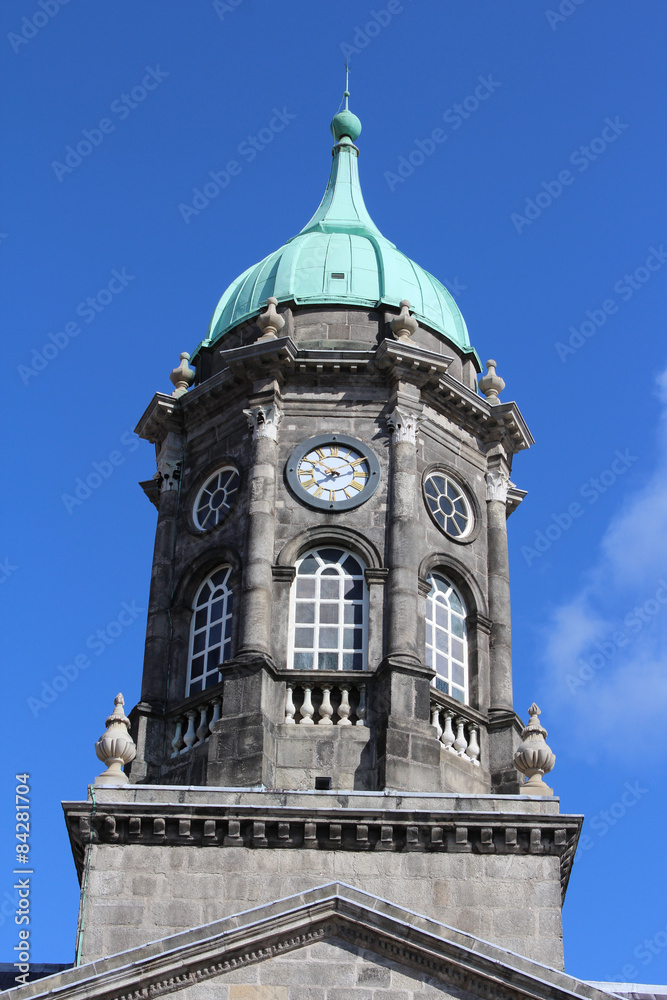 Clocks Dome of Dublin Castle, Ireland