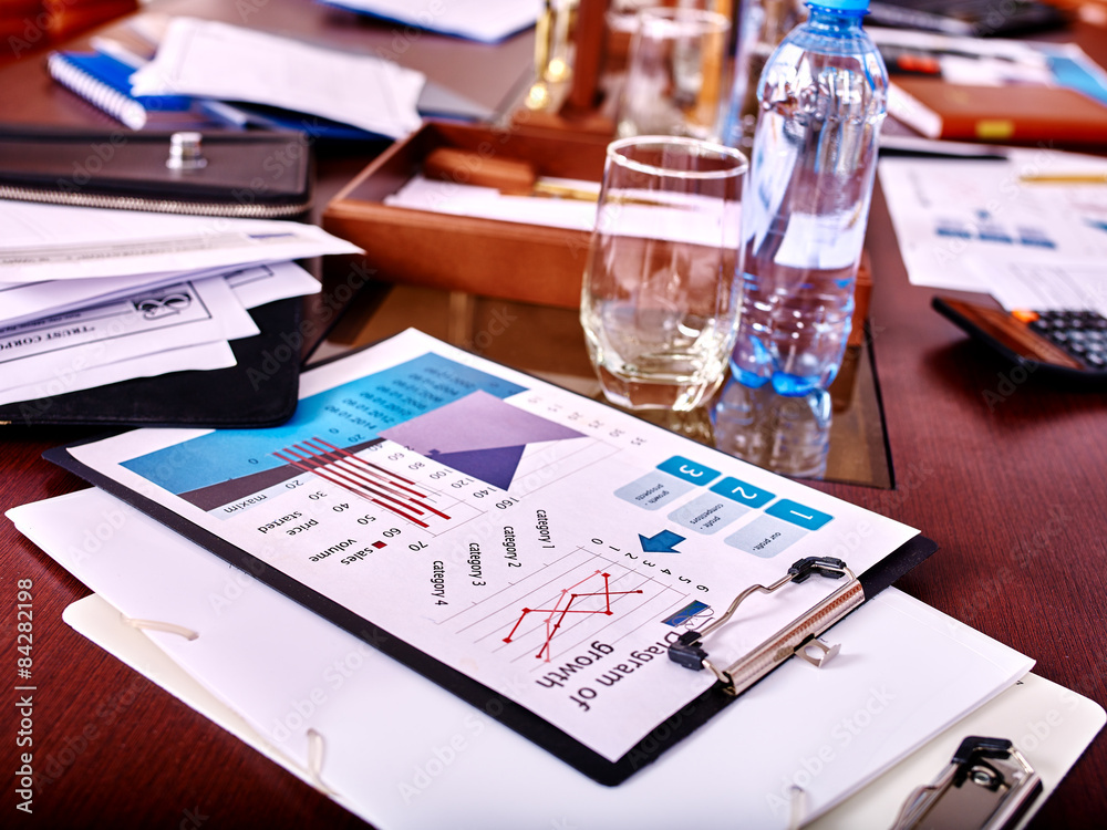 Fototapeta premium Business still life on table.