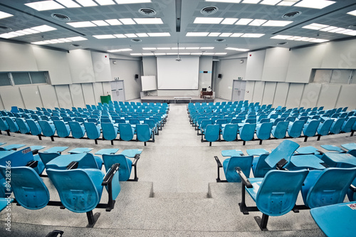 An empty large lecture room / University classroom