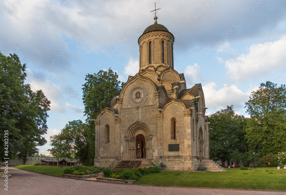 Old Orthodox church in Moscow on a summer evening 