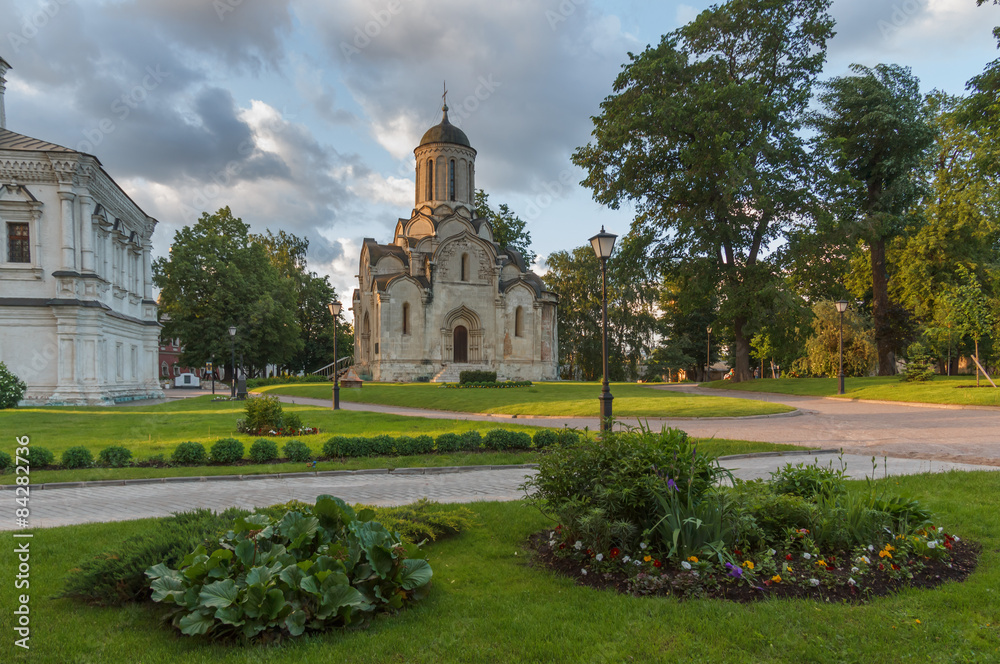 Old Orthodox church in Moscow on a summer evening