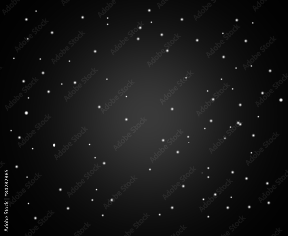 Obraz premium black background snowflakes