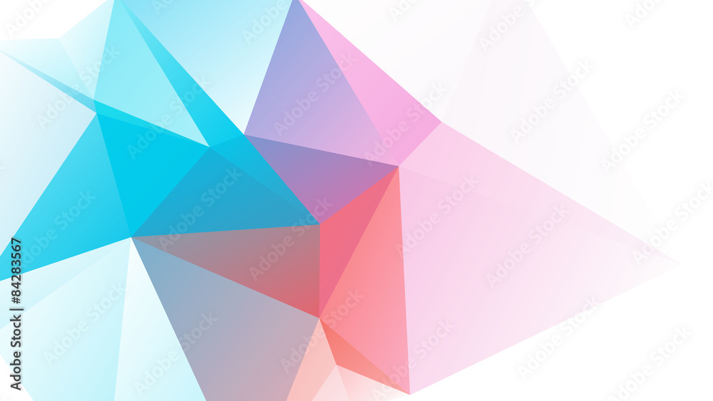 Polygon Colorful in White Background Polygon Colorful in White Background