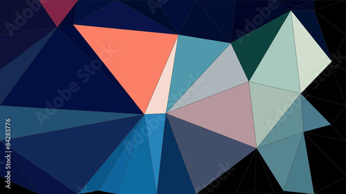 Abstract geometric polygon pattern with   triangle parametric shape