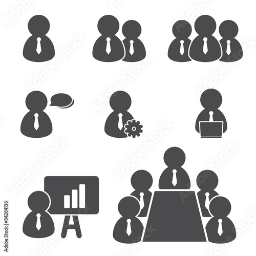  people  icon  businesspeople set  vector  illustratio