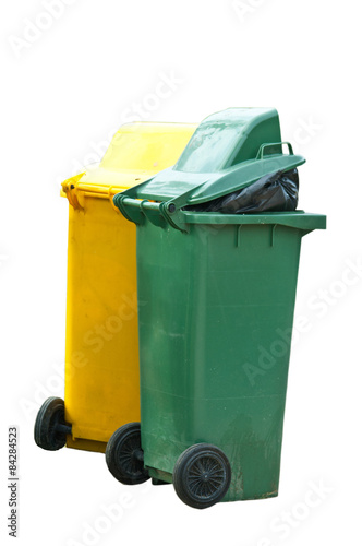  trash can isolated on white background