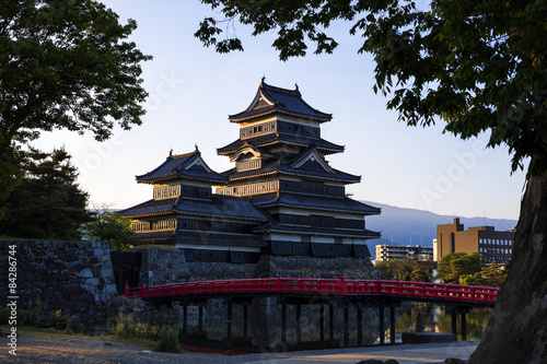 Matsumoto castle and clear sky